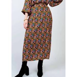 NEW IVY JANE loads of color dot skirt in multi color